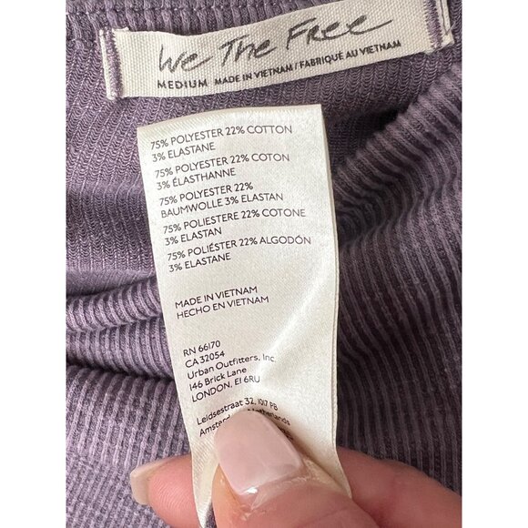 Free People Purple One-Shoulder Ribbed Asymmetrical Layering Top | Indie Sleaze - Picture 11 of 13